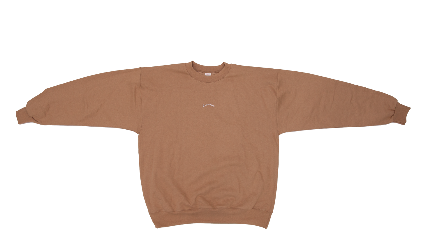 Script crewneck sweater
