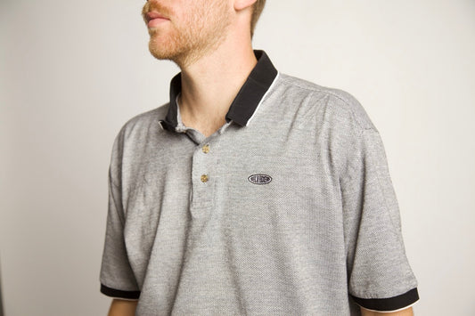 Gray Patterned Polo