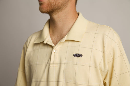 Light Yellow Patterned Polo